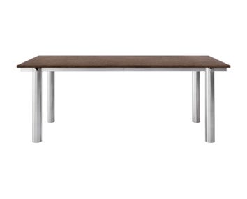 Ferm-Living-Atura-Matbord-200x90-Brushed-Steel-Dark-Stained-Oak-1