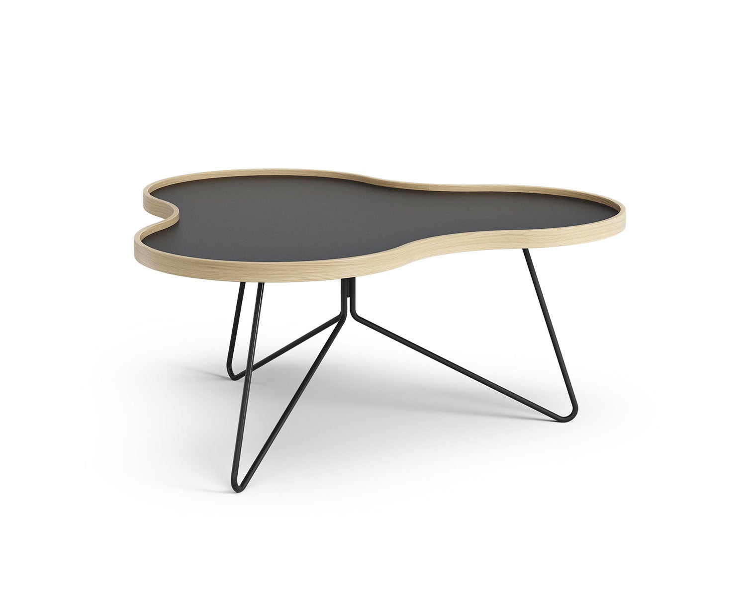 Flower-Table-90x84-Black-Laminate-Oak-Black-Metal-H39