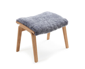Conform-Life-Footstool-Oak-Legs-Sheepskin-Graphite