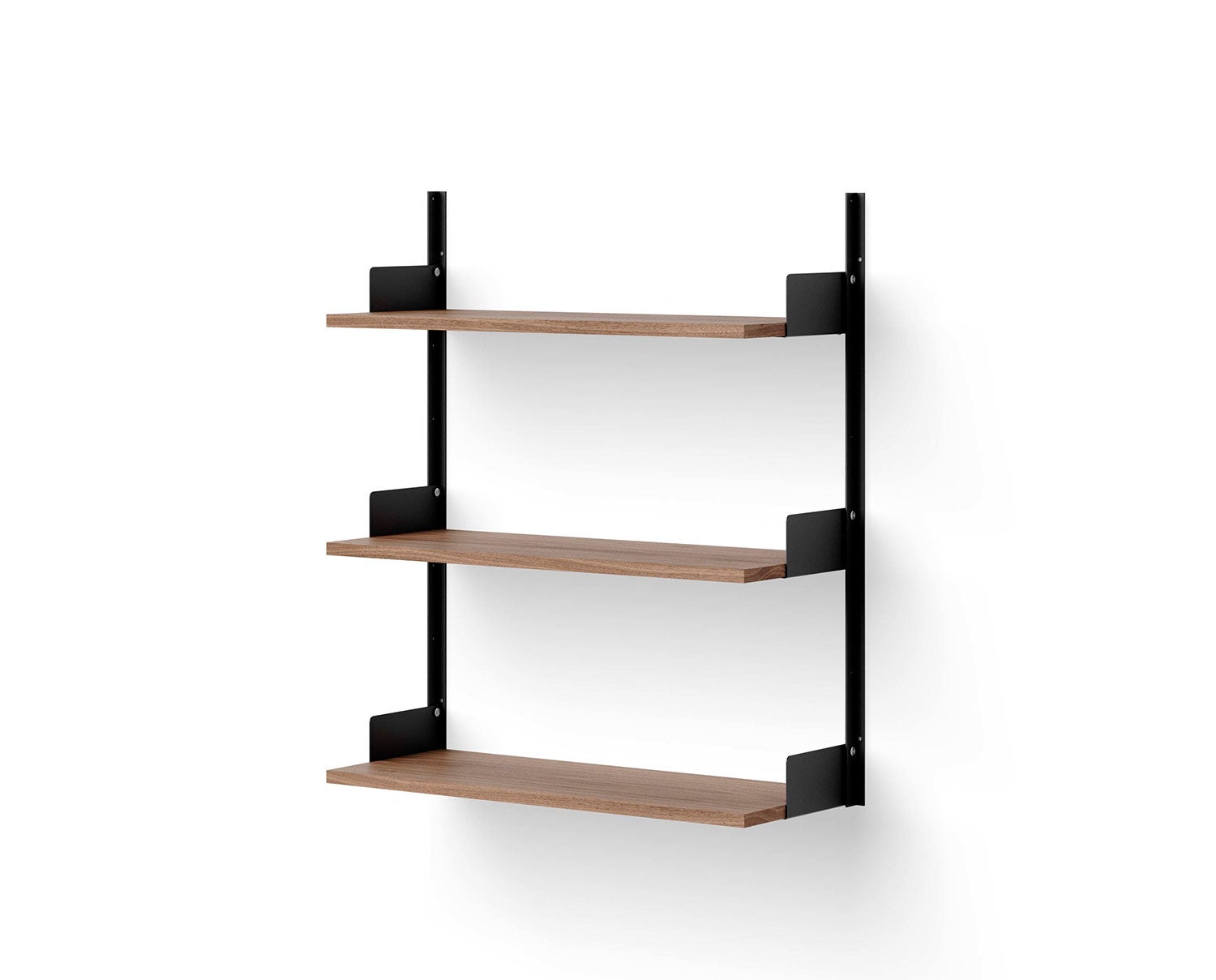 New Works Vägghylla 900 Svart / Valnöt