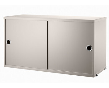 String Skåp med skjutdörrar 78x30 Beige