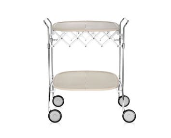 Kartell-Gastone-Serving-Trolley-Cream-Chrome