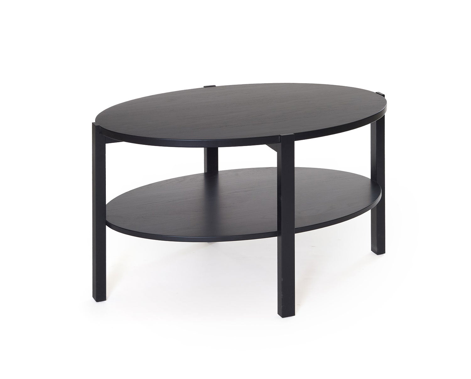 Solo Soffbord 90 i svartbetsad ek