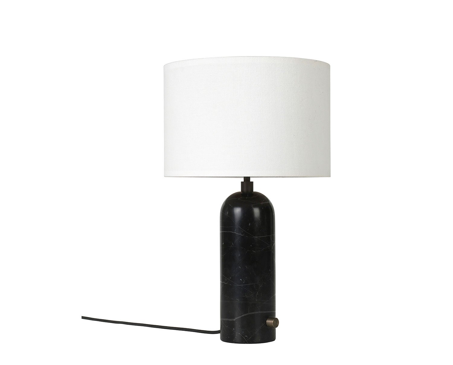 Gravity_TableLamp_Small_BlackMarble_White_off