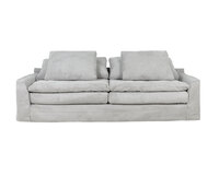Sake soffa i tyget Ribcord Grey