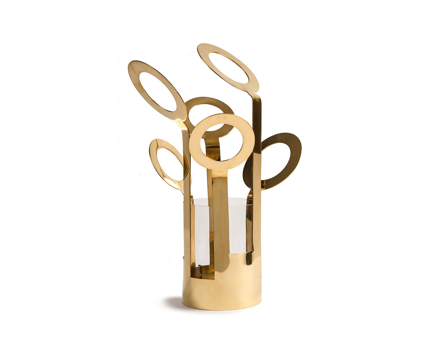 Fanny vas i mässing modell Large från Klong. 