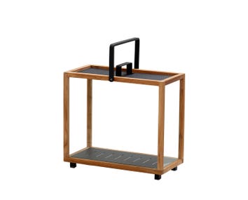 Lighthouse Lykta Rektangulär Teak / Lava Grey