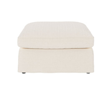 Peyton Fotpall i tyget Ursula 248 Vit