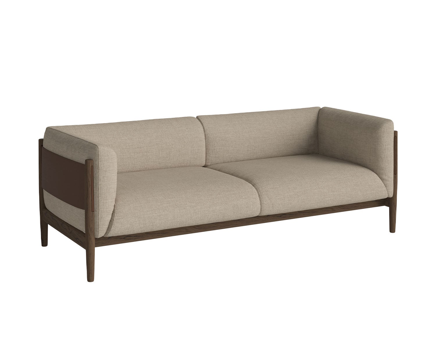 Bolia-Dive-Sofa-25S-Canyon-Dark-Beige-Dark-Brown-Dark-Oiled-Oak
