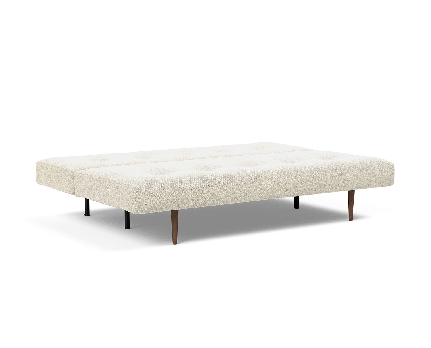 Recast Plus Bäddsoffa med mörka träben i tyget 357 Taura Off-White