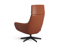 Hög modell | Läder Elmosoft 33001 | Svart aluminium