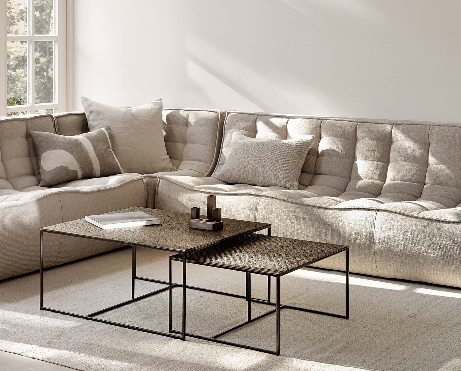 N701 Soffa 3-sits | Tyg Beige