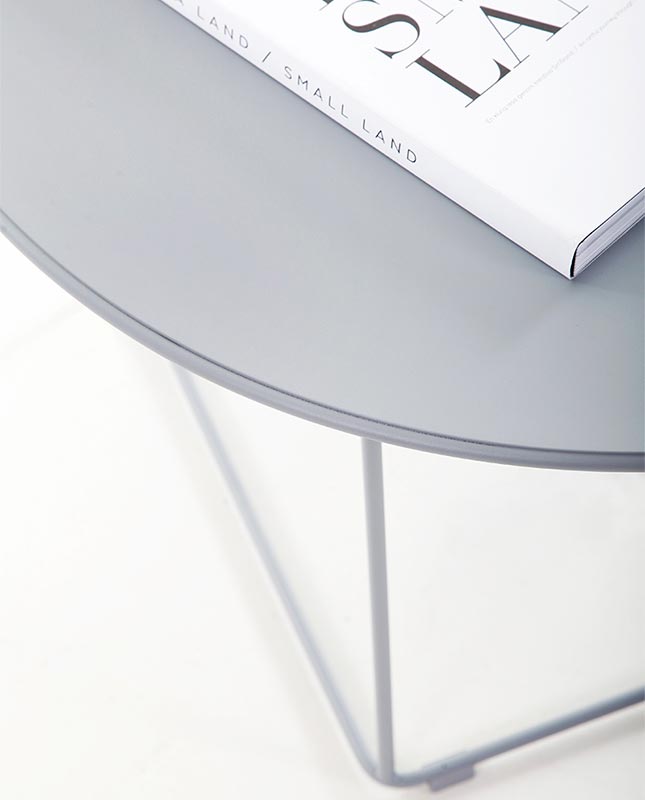 Barr Cirkelbord Grå Detalj