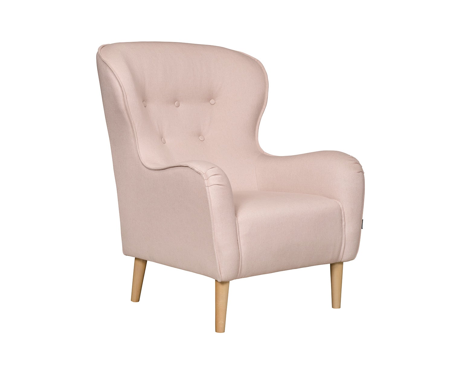 Ellen Fåtölj i tyget Wilton Soft Pink