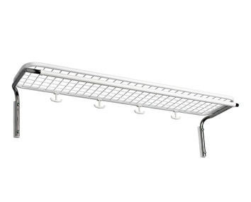 Classic Hatthylla Enkel | Vit/Krom | 100 centimeter