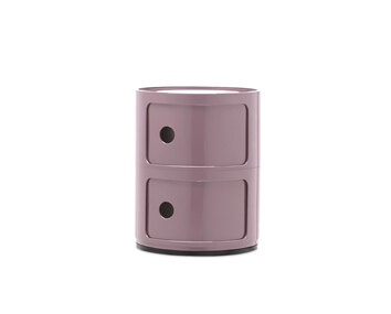 Componibili med två lådor i färgen Mauve