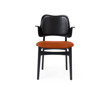 Gesture Stol Svart Rusty Rose Svart Läder