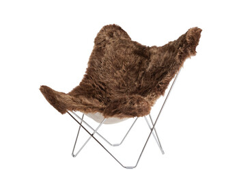Iceland Mariposa Fåtölj Shorn Brown Krom