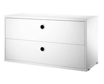 String Lådor 78x30 Vit