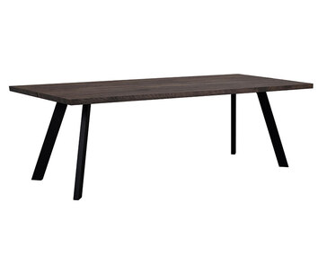 Fred matbord 240 cm i mörkbrun ek