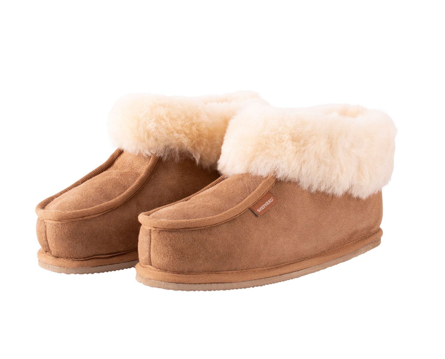 Lena Fårskinnstofflor Chestnut