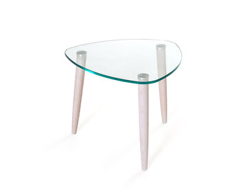 Clear Soffbord 55 i vitpigmenterad ek