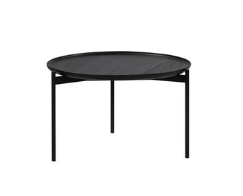 Soffbordet Plateau, i svartbetsad ask. Diameter 58.  Höjd 35. 