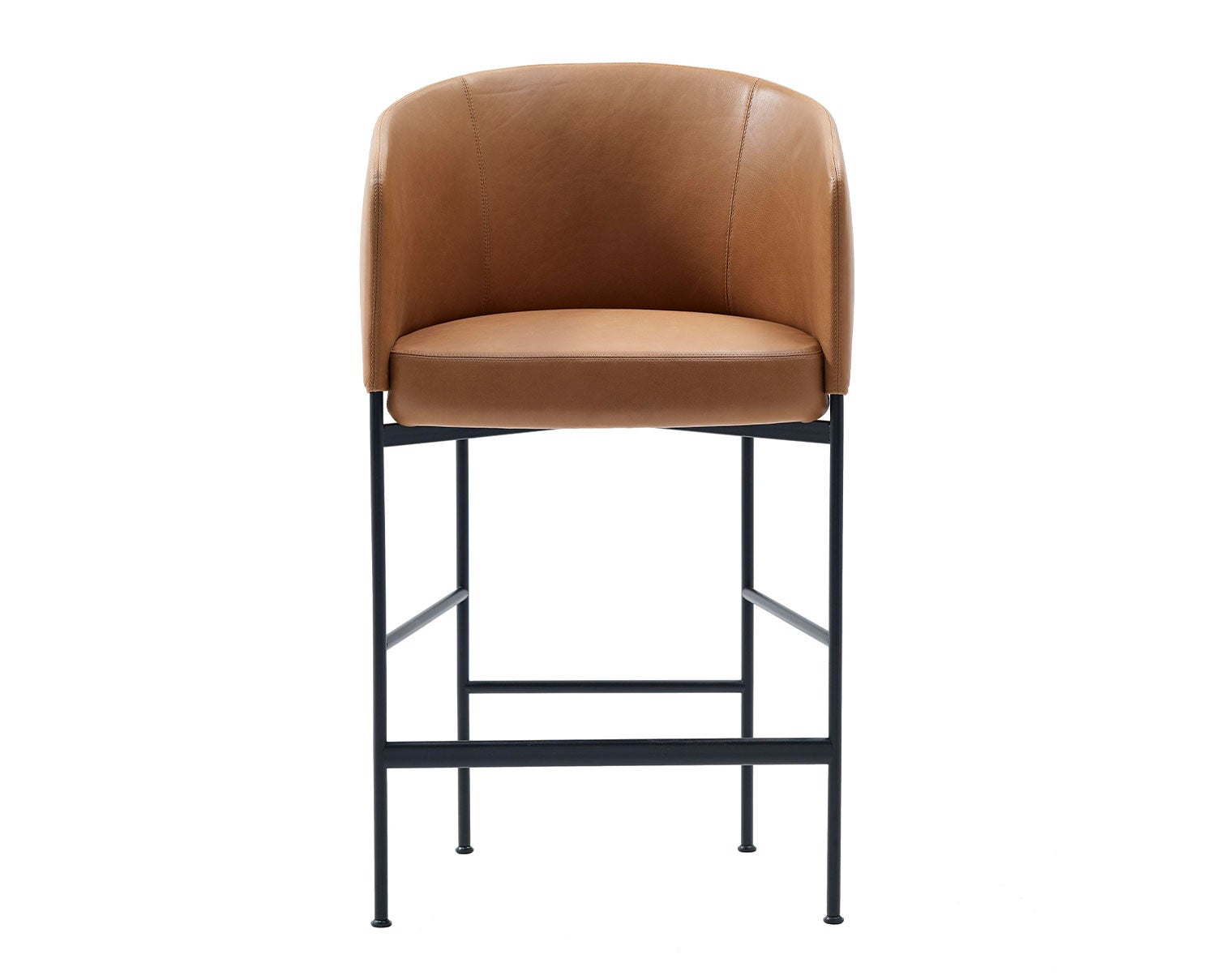 Barstolen Bonnet. Barstolen är klädd i lädret Master 53. 