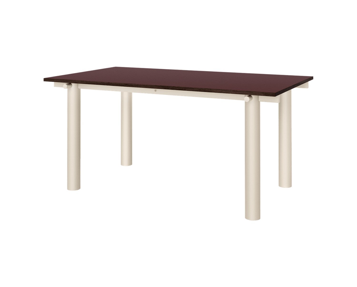 Ferm-Living-Atura-Matbord-160x90-Light-Cashmere-Burgundy-Linoleum-2c