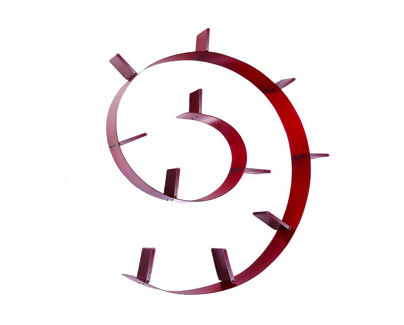 Bookworm Bokhylla 11 Vinröd