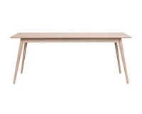 Yumi matbord 190 cm vitpigmenterad ek