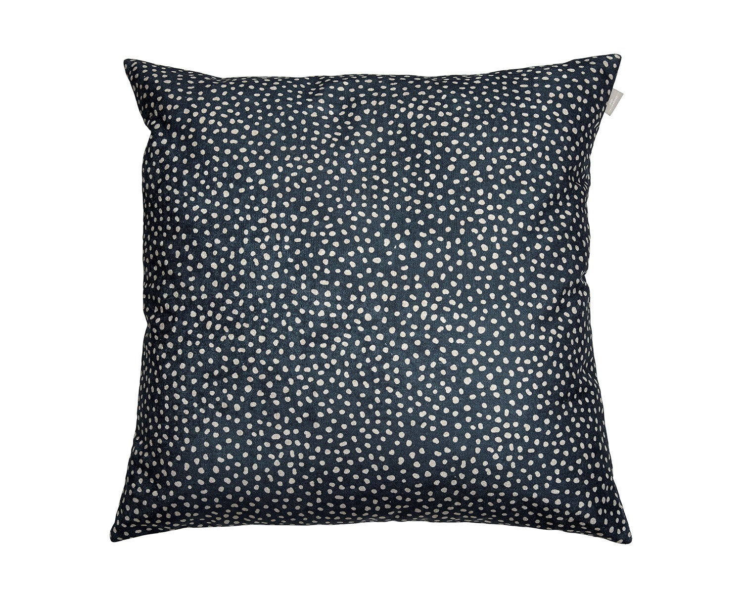 Dotty prydnadskudde i färgen black