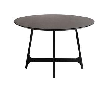 Ooid Matbord Runt Svartbetsad Ask