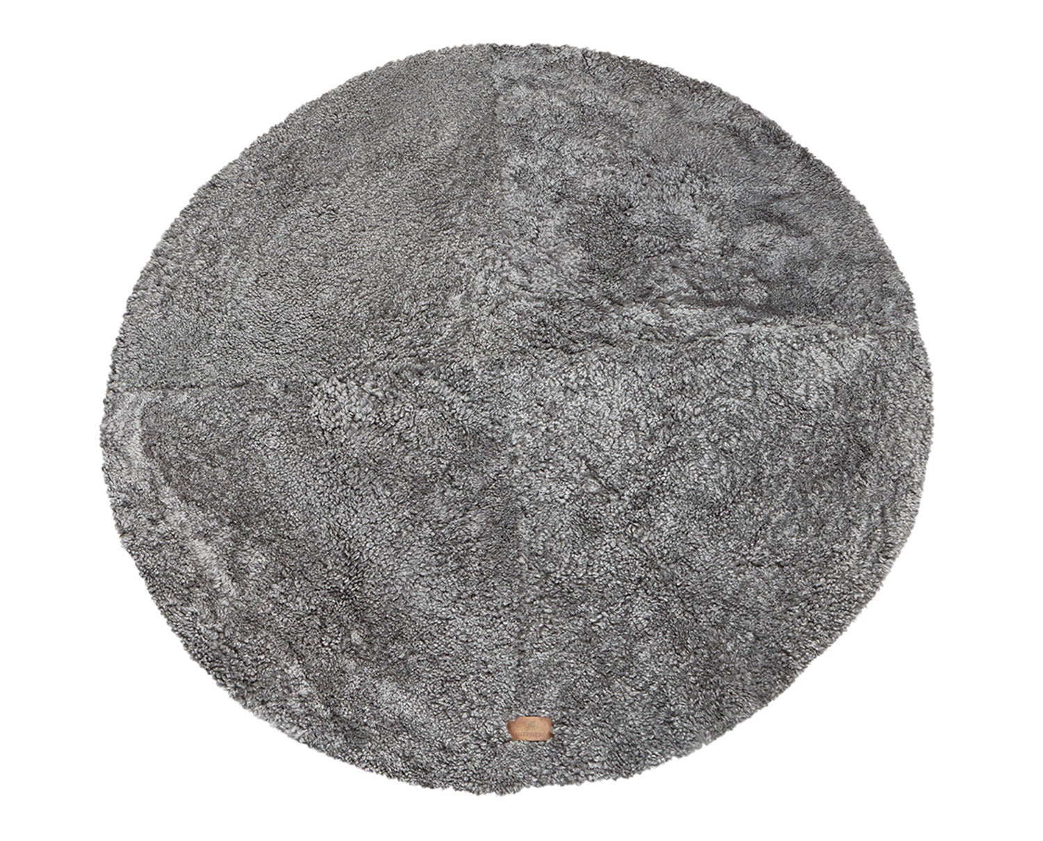 Ebba rund matta 120 cm i färg grågrafit från Shepherd