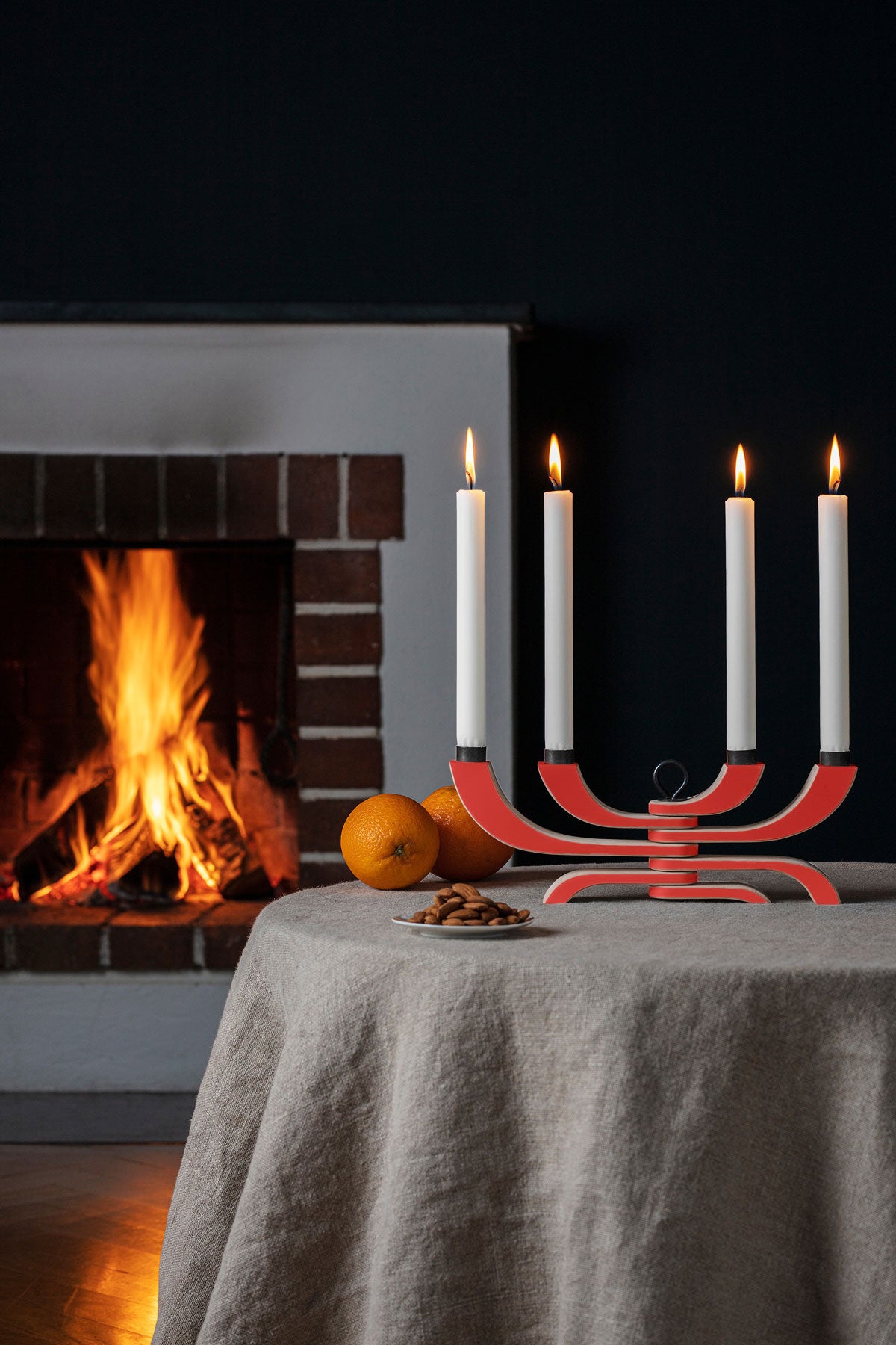Design-House-Stockholm-Noric-Light-Candle-Holder-Light-Red-Lifestyle