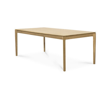 Bok Matbord 180-280x100 i lackad ek