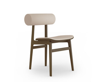 Toten stol i smoked oak med tyg Terra Lime från Norr11