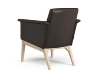 Låg modell | Läder ElmoSoft 93068 | Lackad ask