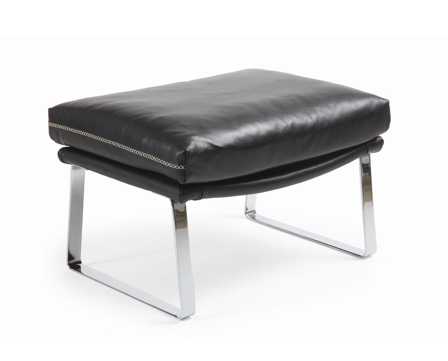 Conform-Shabby-Footstool-Chrome-Fantasy-Black