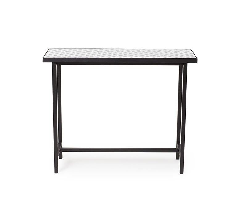 herringbone-console-steel-black-tiles-white