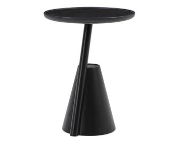 Mate Sidobord Ø38 | Svartbetsad Ek