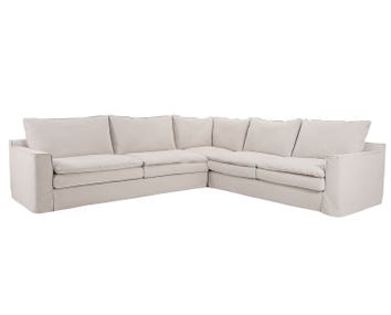 Kibo hörnsoffa, tyg Mariam Sand | Furninova