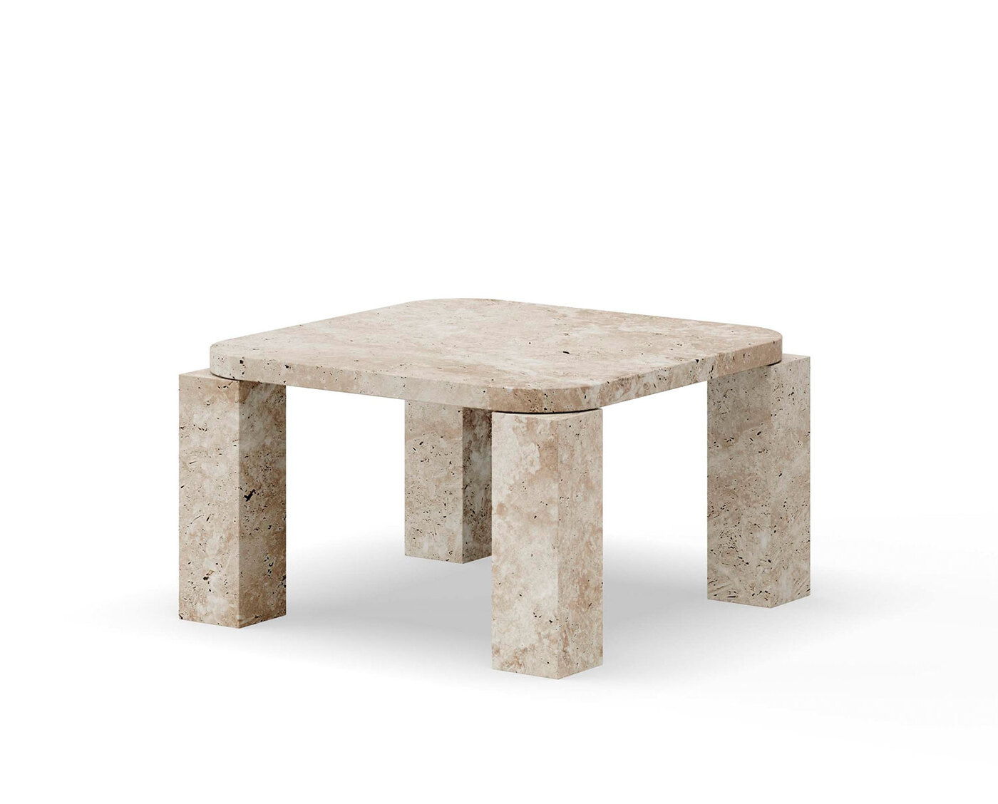 Atlas Soffbord | Unfilled Travertine 60x60