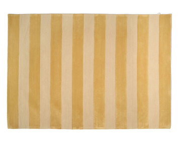 Stripe Boucle Matta i färgen Gul