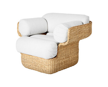 Basket Lounge Chair i tyget Limonata Lorkey 40