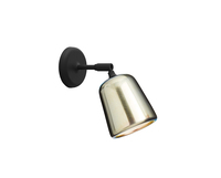 Material Vägglampa Gult Stål