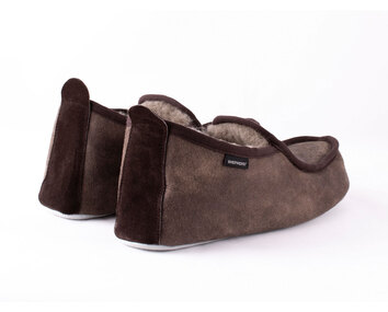 Malte Fårskinnstofflor Antique Stone