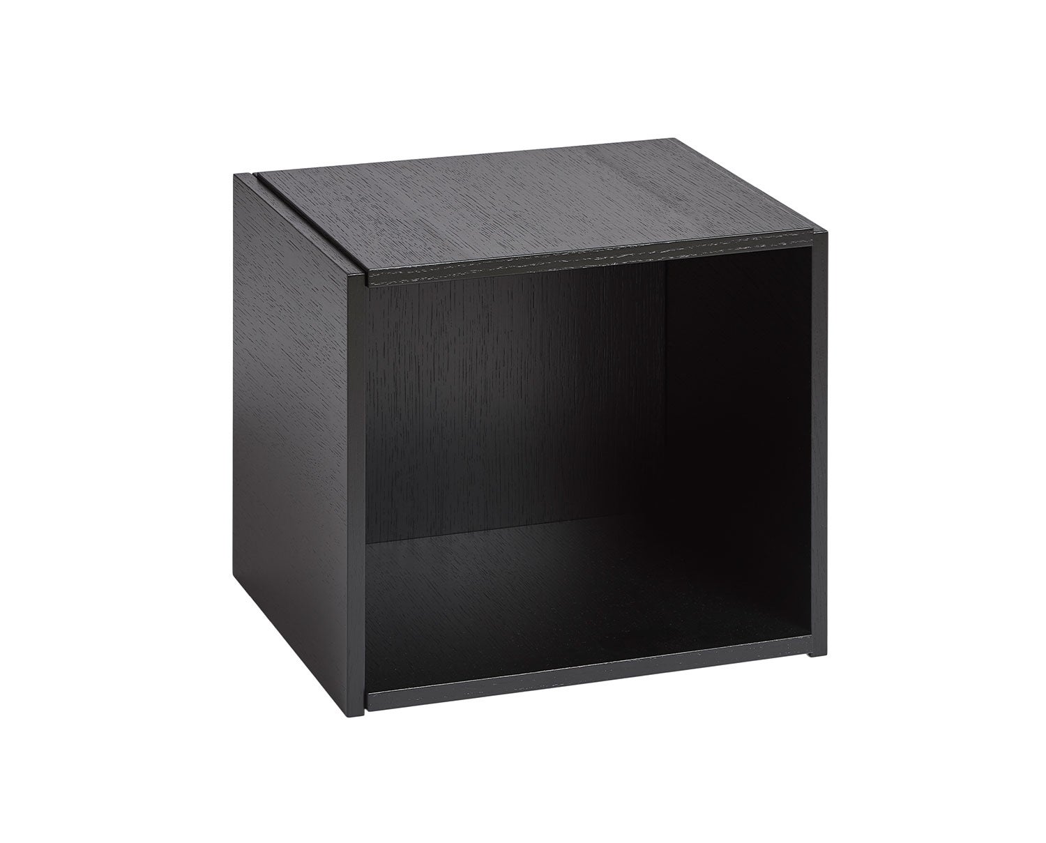 Bricks Modul Cube Öppen Svartmålad Ek