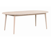Tyler matbord ovalt 170+40 cm i vitpigmenterad ek