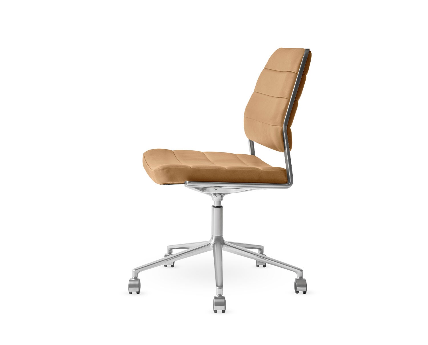 Vipp-454-Plus-Swivel-Chair-Camel-Leather-Castors-1